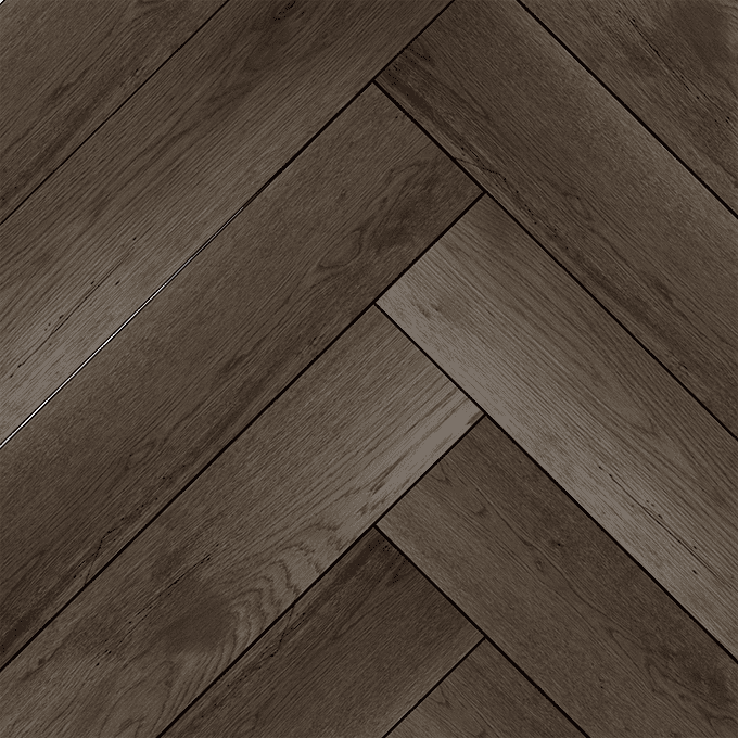 Английская (Венгерская) елка Kraft Parkett PREMIUM HERRINGBONE 120mm 600/700x120x14 мм Дуб 46 Рустик, упаковка 1.0 м